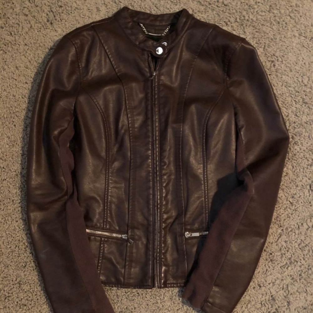 Express Faux/Vegan Leather Jacket
